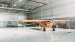 Photo aircraft, hangar